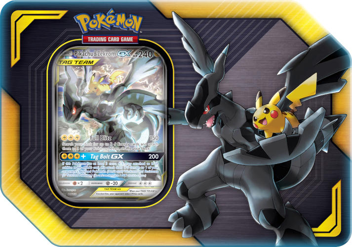 Pokemon Tag Team Tin: Pikachu & Zekrom GX